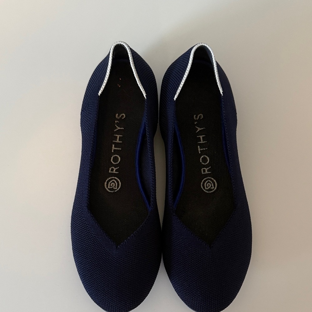 Rothy's Dark Blue Knit Flats